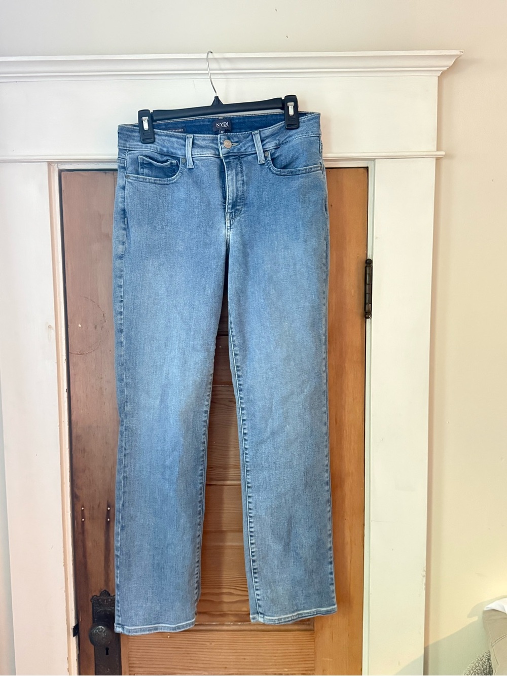 NYDJ Medium Light Blue Straight-Leg Jeans